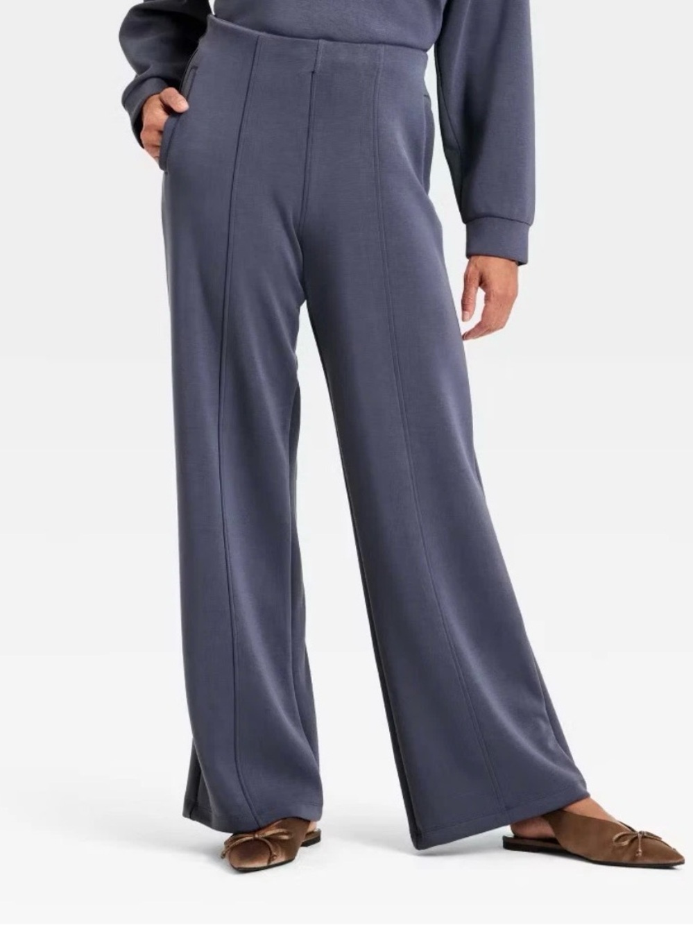 A new day Wide Leg High-Waist Pants in Blue- XS Short